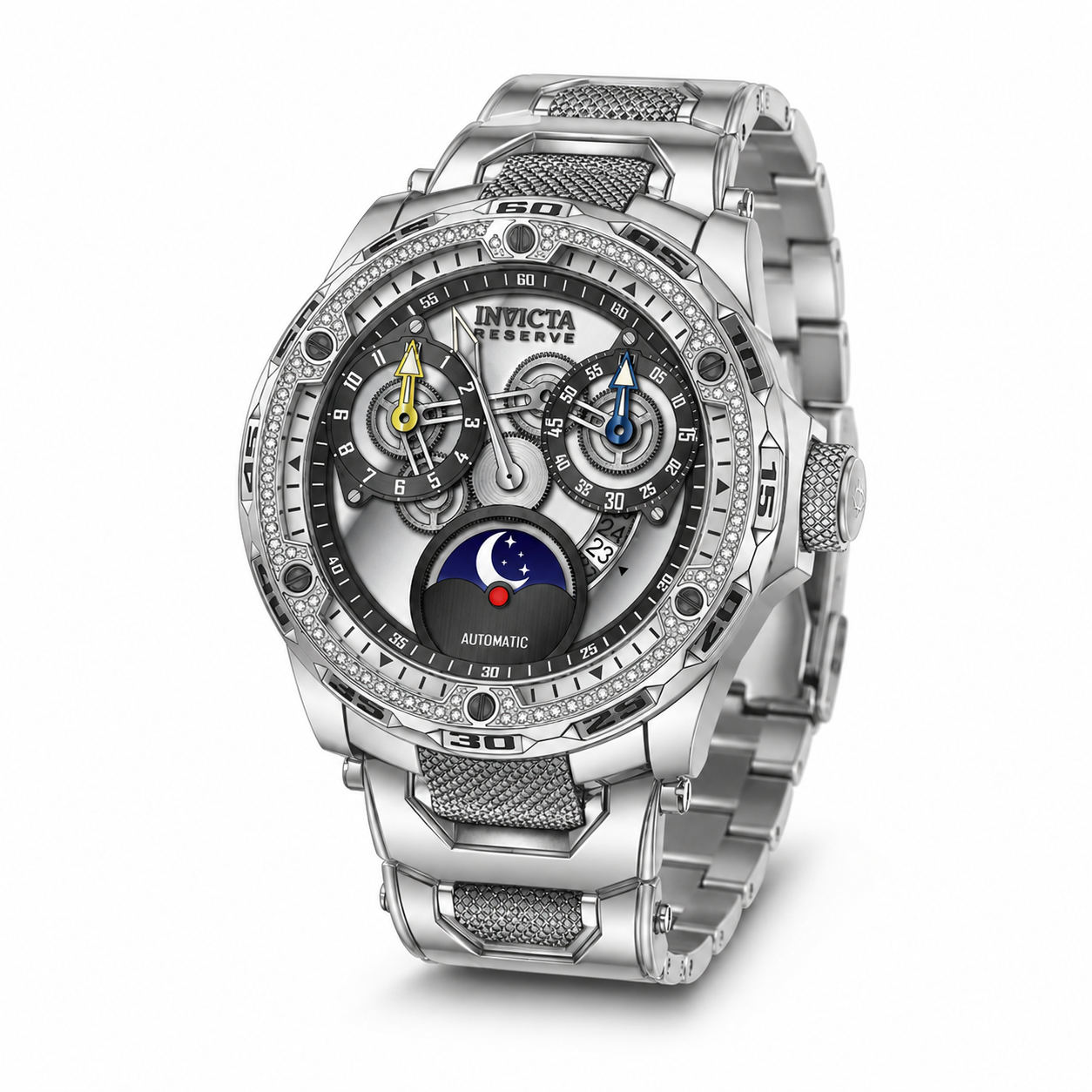 Invicta Reserve 0.38 Carat Diamond Automatic Men's Watch - 50mm. Steel (50438)