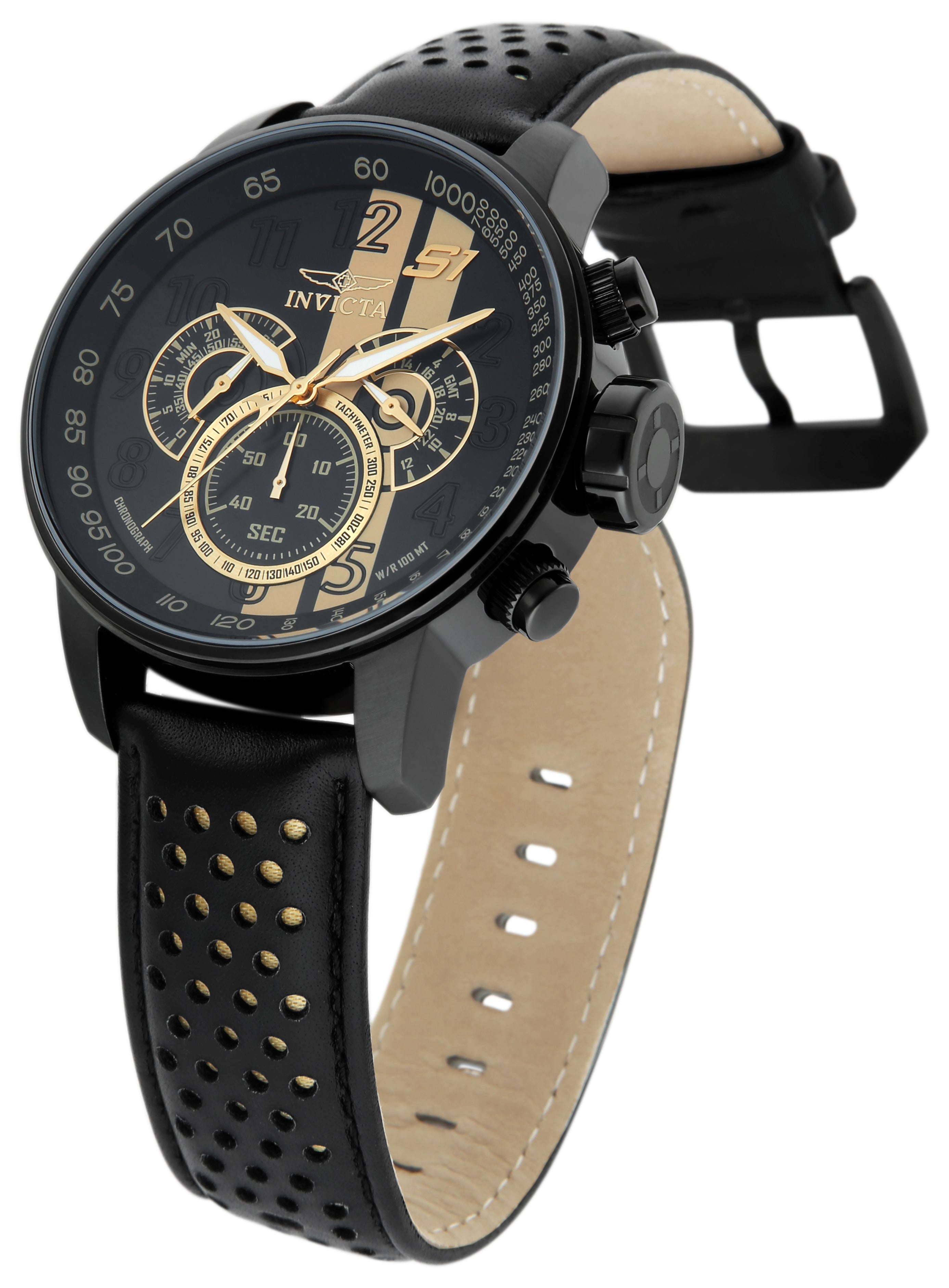 Invicta S1 Rally Champion Men's Watch - 48mm. Black (19289)