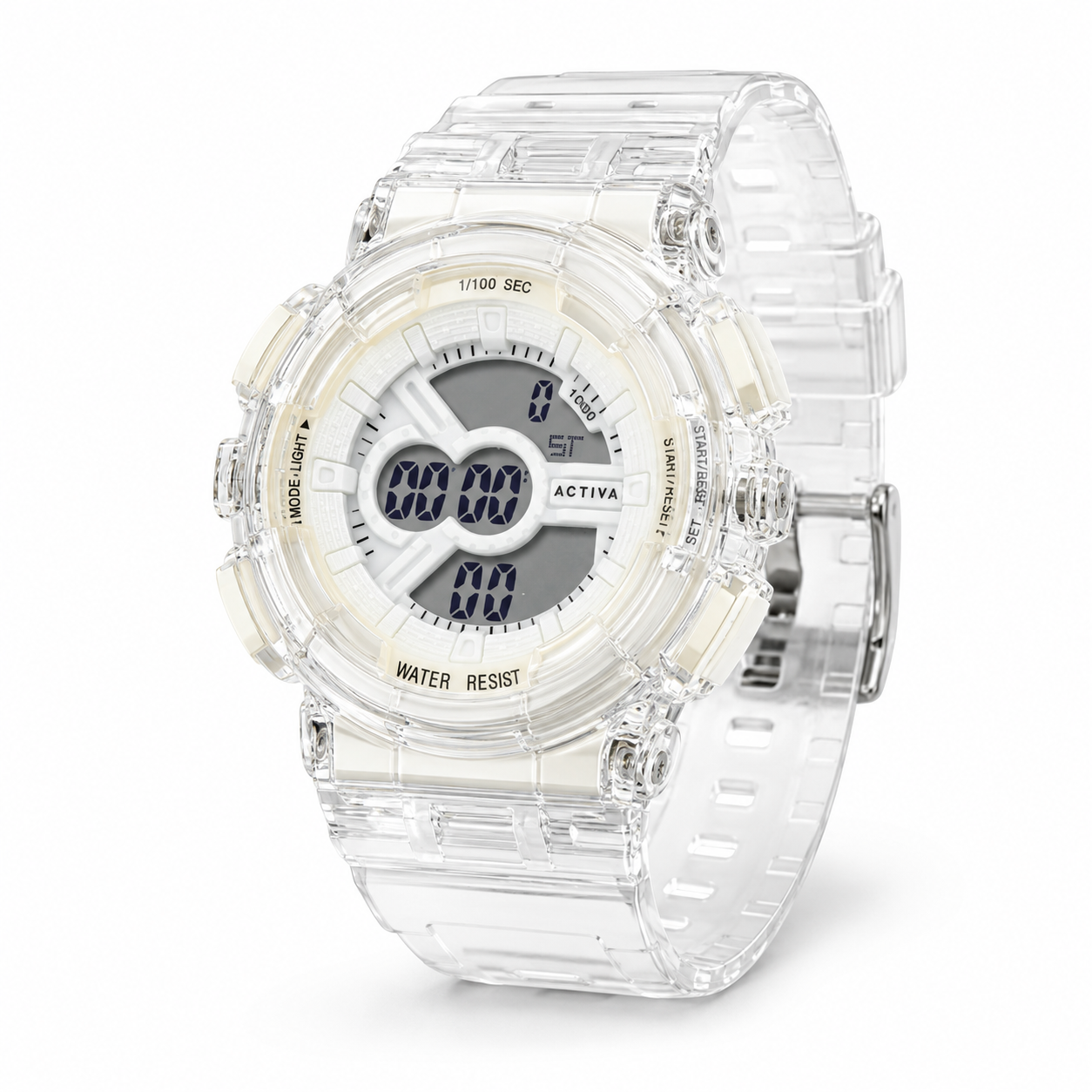 Set Activa Cyber Drift Limited Edition  X Invicta  - Digital Unisex Watch - 43mm, White (ACW-GA-L-500)