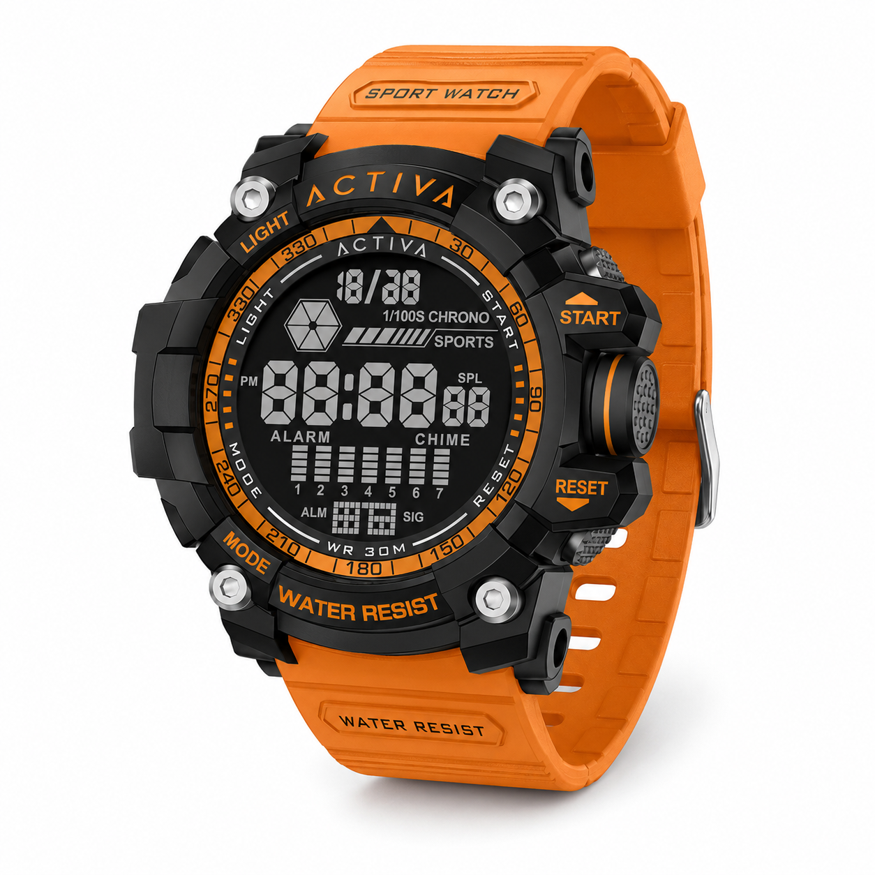 Activa X Invicta Digital Men's Watch - 56mm. Orange (ACW8020-005)
