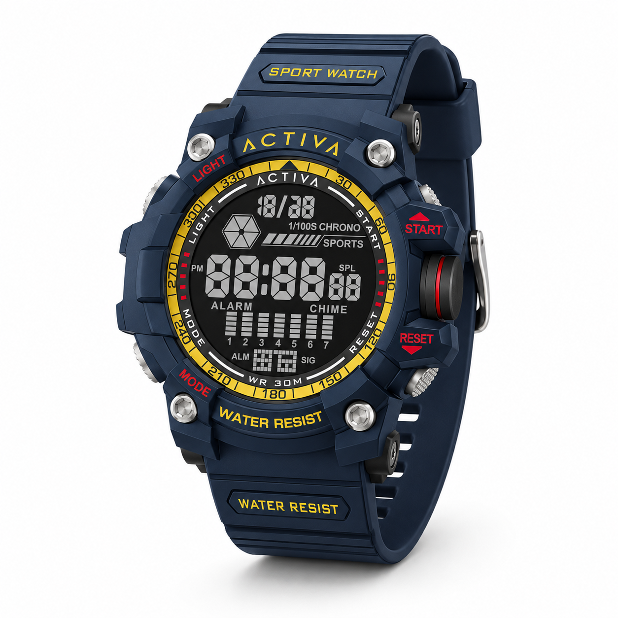 Activa X Invicta Digital Men's Watch - 56mm. Dark Blue (ACW8020-013)