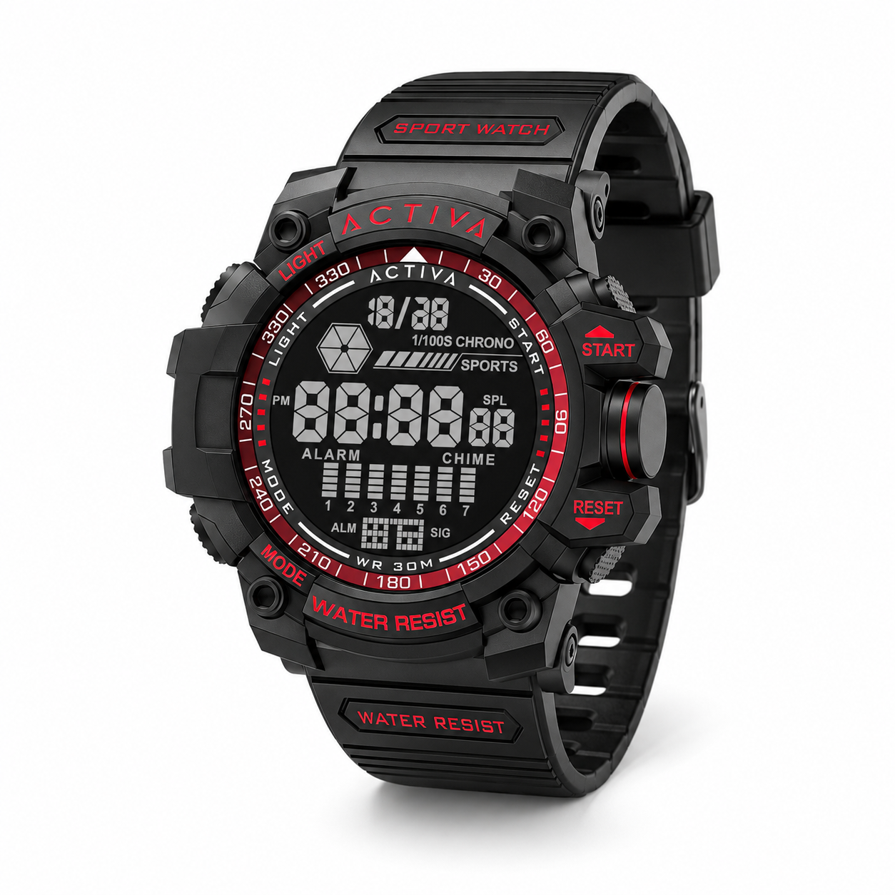 Activa X Invicta Digital Men's Watch - 56mm. Black (ACW8020-015)