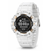 Activa X Invicta Digital Essentials Digital Unisex Watch - 50mm, White (ACW8050-002)