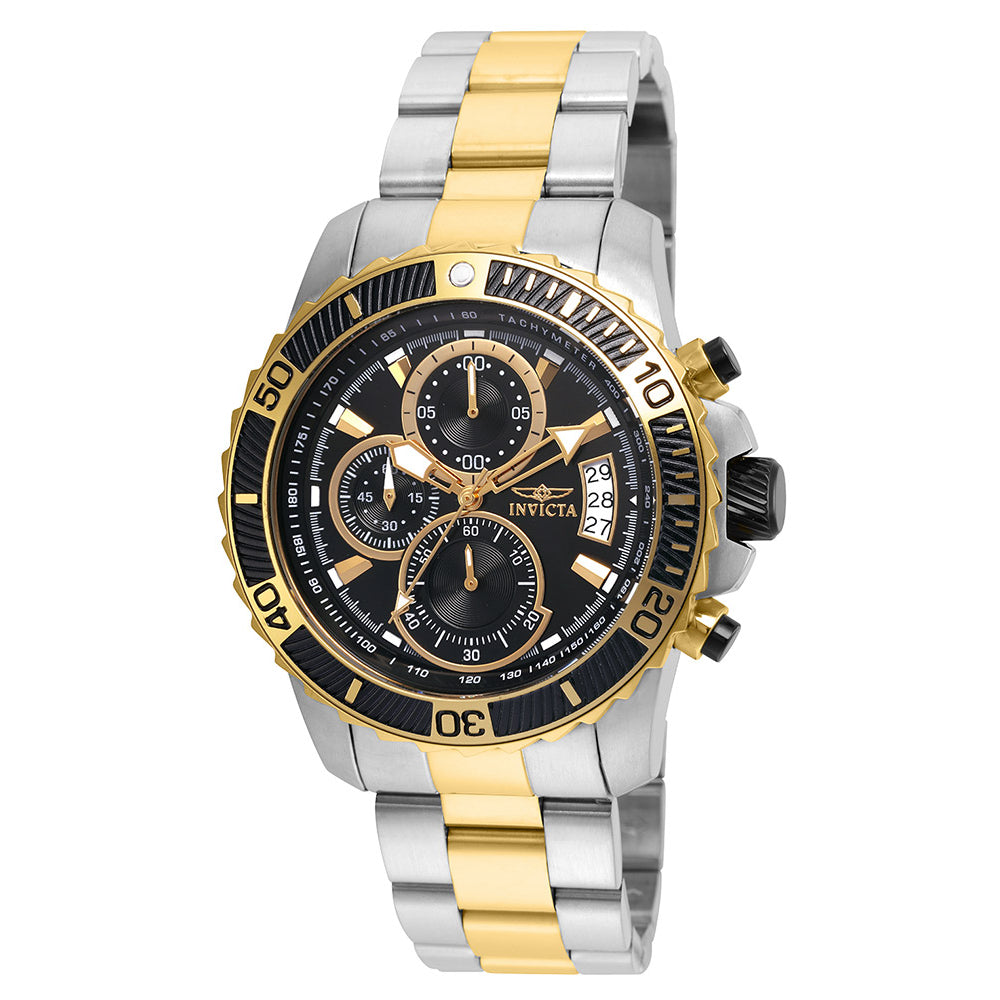Open Box Invicta Pro Diver SCUBA Men's Watch - 45mm. Steel, Gold (AIC-22418)