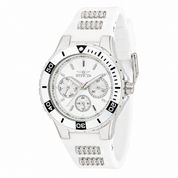 Open Box Invicta Aviator Women's Watch - 38mm, White, Steel (AIC-37315)