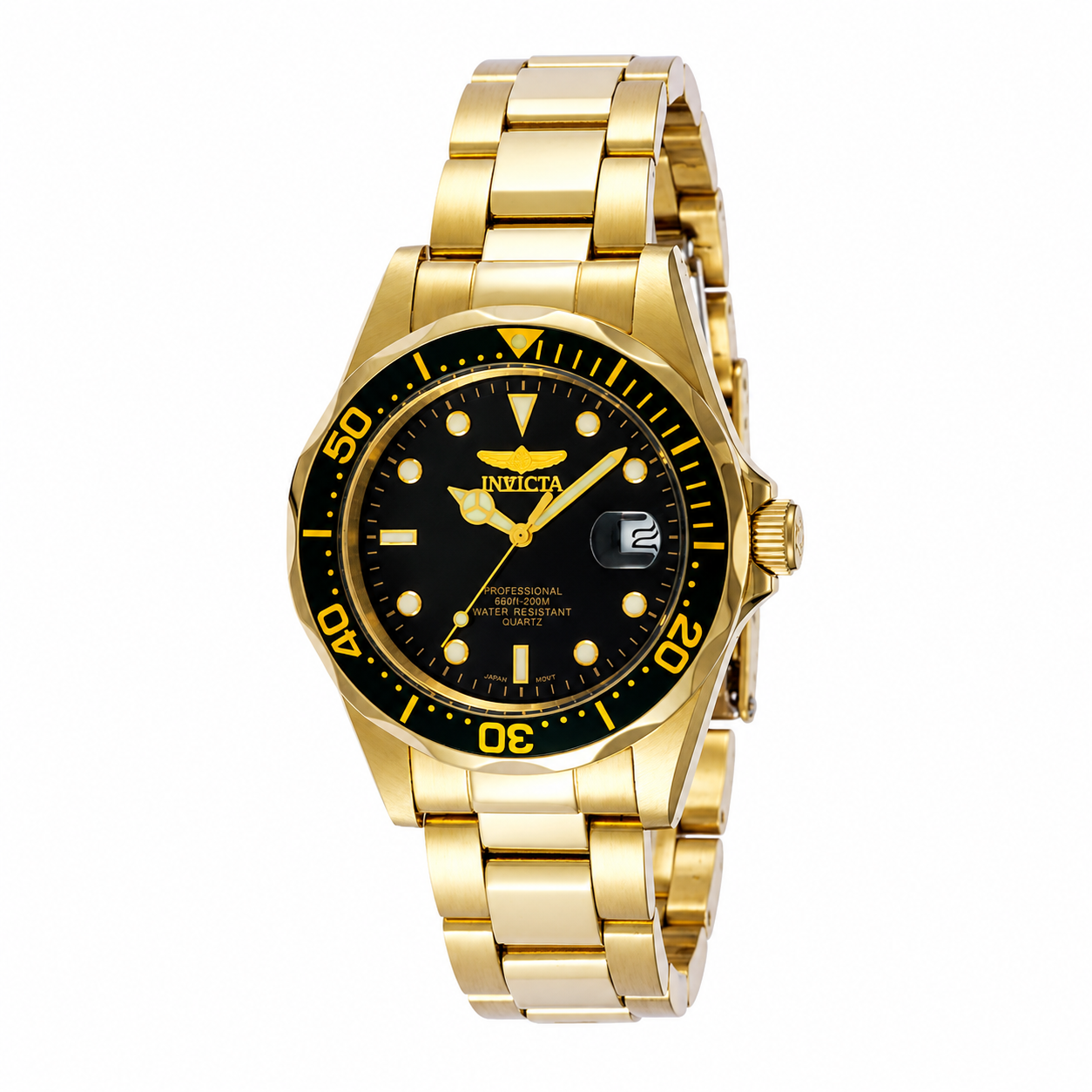 Open Box Invicta Pro Diver Men's Watch - 37.5mm, Gold (AIC-8936)