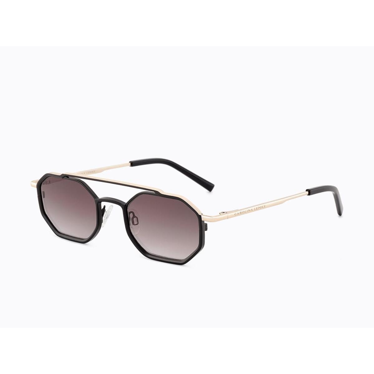 Invicta Berlin Eyewear X CL - Aiko, Matt Black-Shiny Gold + Free Luxury Premium Case(CL3335-04)