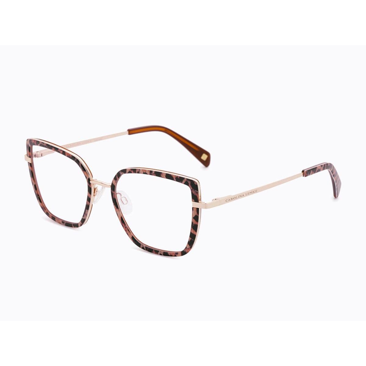 Invicta Berlin Eyewear X CL - Annie, Shiny Light Gold/Leo White Brown + Free Luxury Premium Case(CL4361-02)