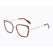 Invicta Berlin Eyewear X CL - Annie, Shiny Light Gold/Leo White Brown + Free Luxury Premium Case(CL4361-02)