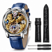 Invicta Objet D Art Dragon Edition Swiss Ronda 762 Caliber Men's Watch - 45.5mm, Blue with Interchangeable Strap (70581)