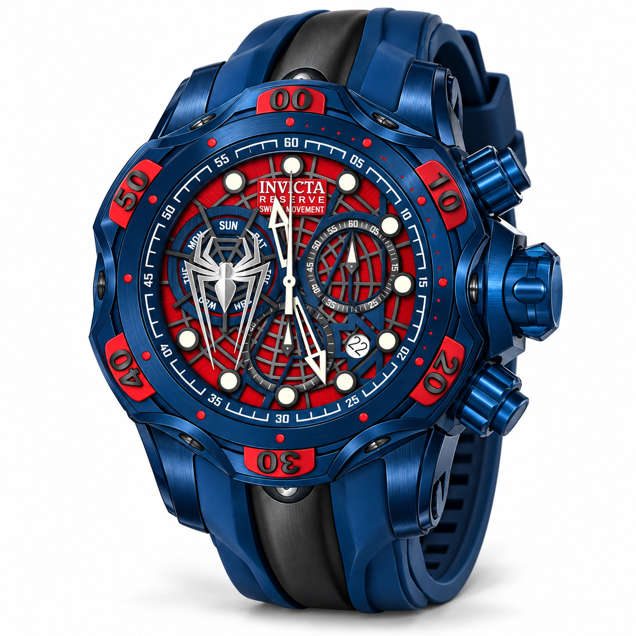 Invicta AS IS - Reserve featuring Ultra rare dials Men's Watch - 52.5mm, Blue, Black, Steel (50724)