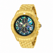 Invicta Aviator Vesparia Men's Watch w/ Abalone Dial - 47mm, Gold (33575)