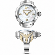 TechnoMarine Tempo Anello Ring Women's Watch w/ Mother of Pearl Dial - 18mm (TM-8926002)