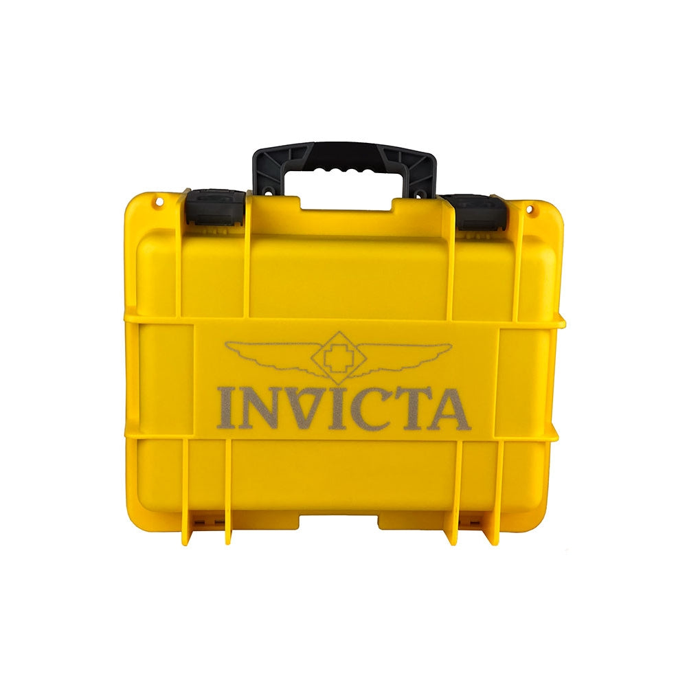 Invicta 8-Slot Dive Impact Watch Case. Yellow (DC8YEL)