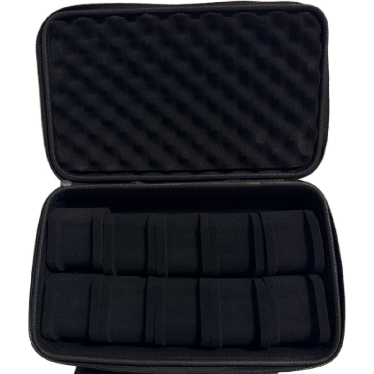 Travel Case Zipper puller Black case with Yellow Invicta logo - 10 slots (IPM650)