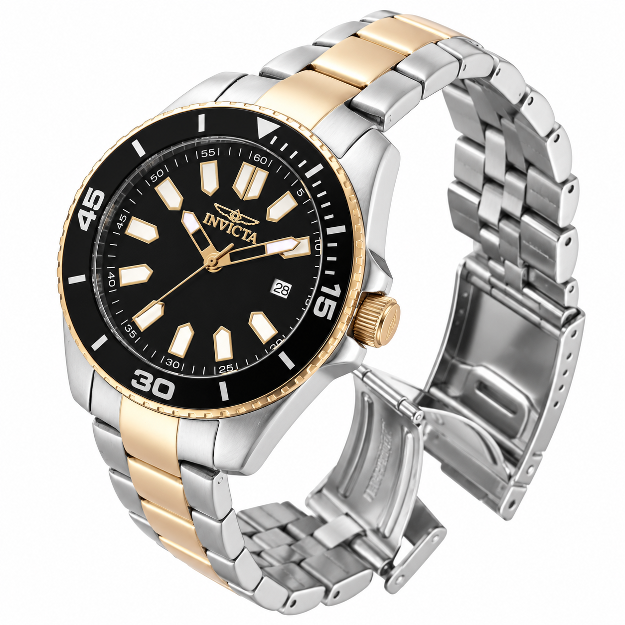 Invicta Pro Diver Men's Watch - 43mm, Gold, Steel (46319)