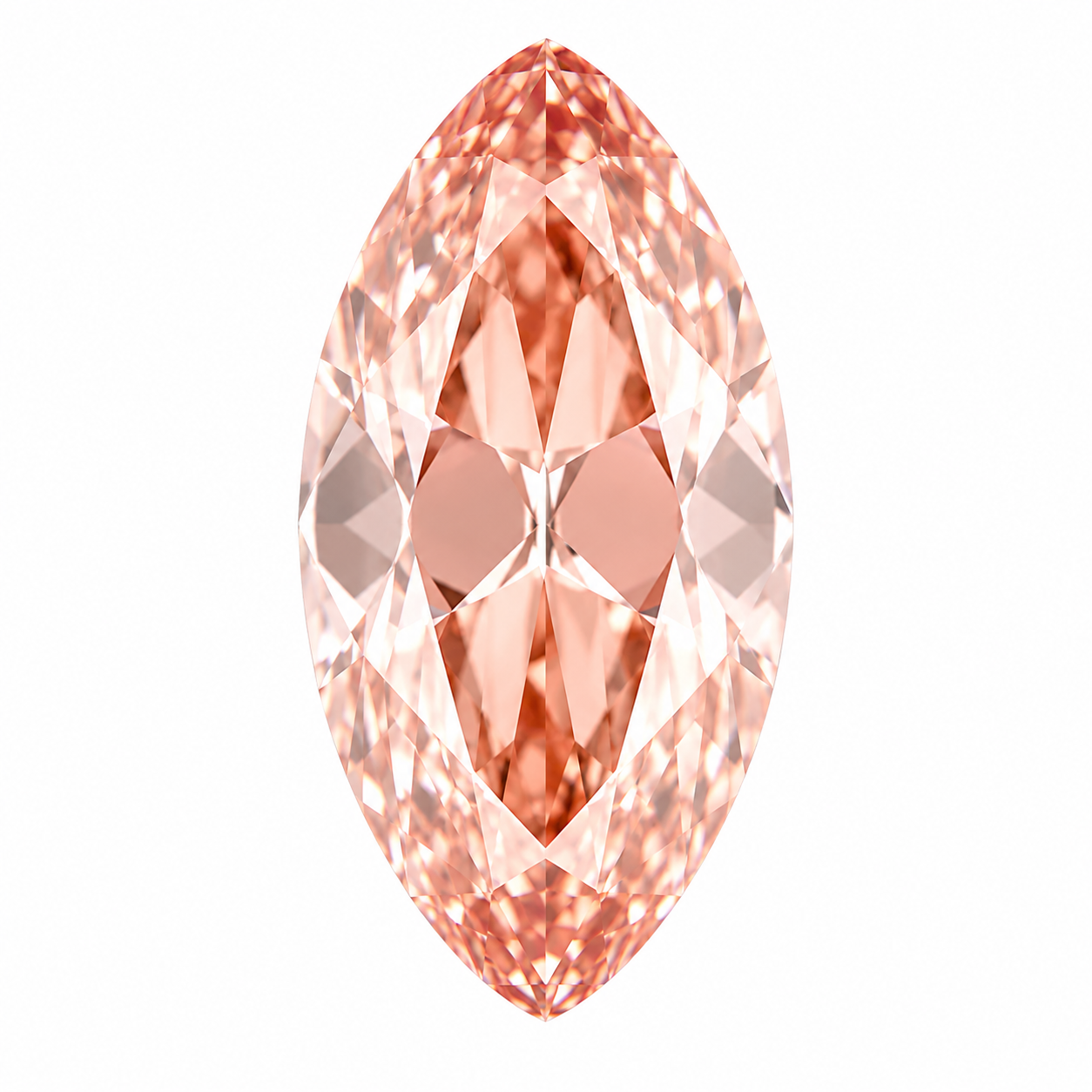 LD-C139155 - 2.01 Carat Moval Fancy Vivid Pink Lab Grown Diamond VVS2 Clarity IGI Certificate #798609577