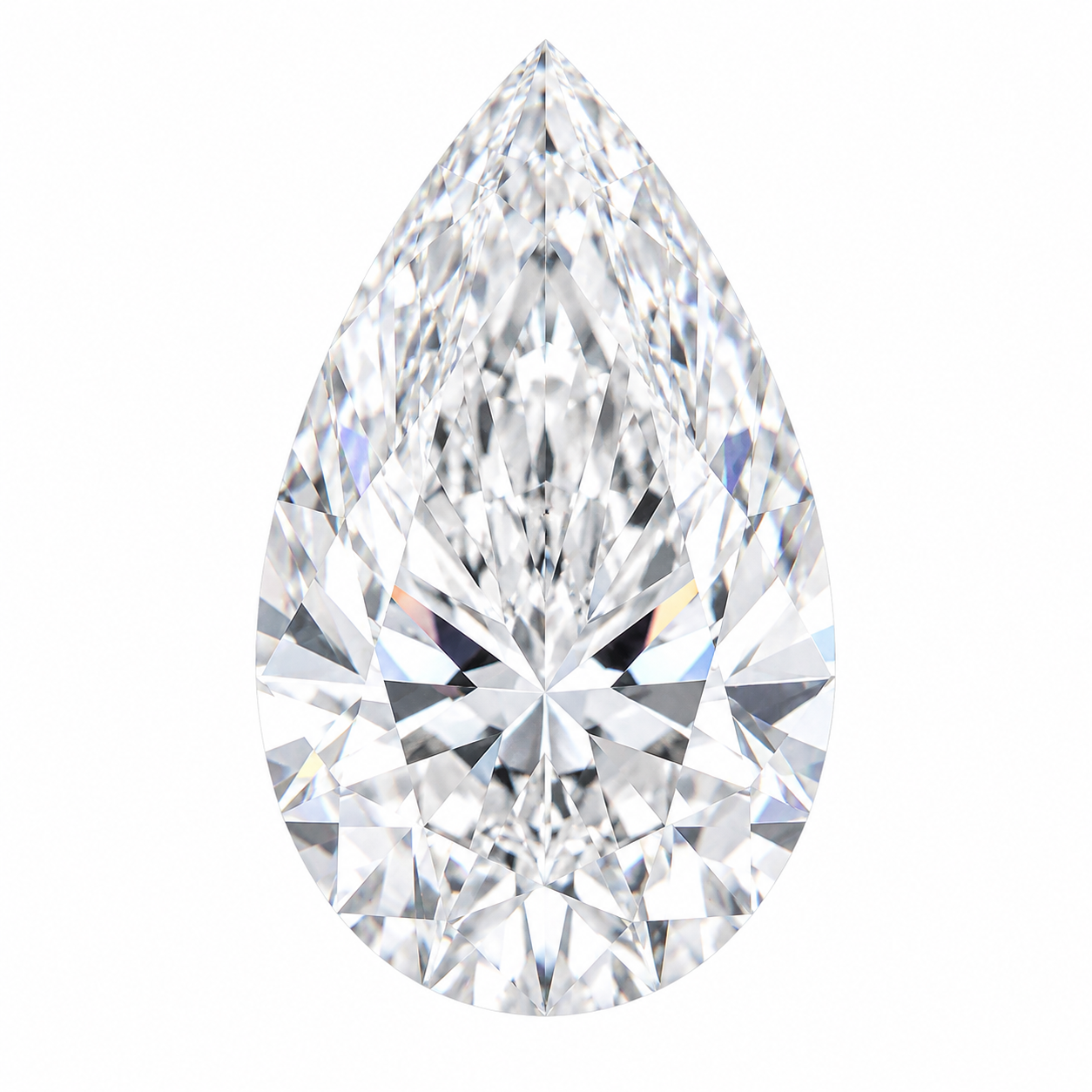 LD-E83970 - 4 Carat Pear White Lab Grown Diamond F Color VS1 Clarity IGI Certificate #803684338