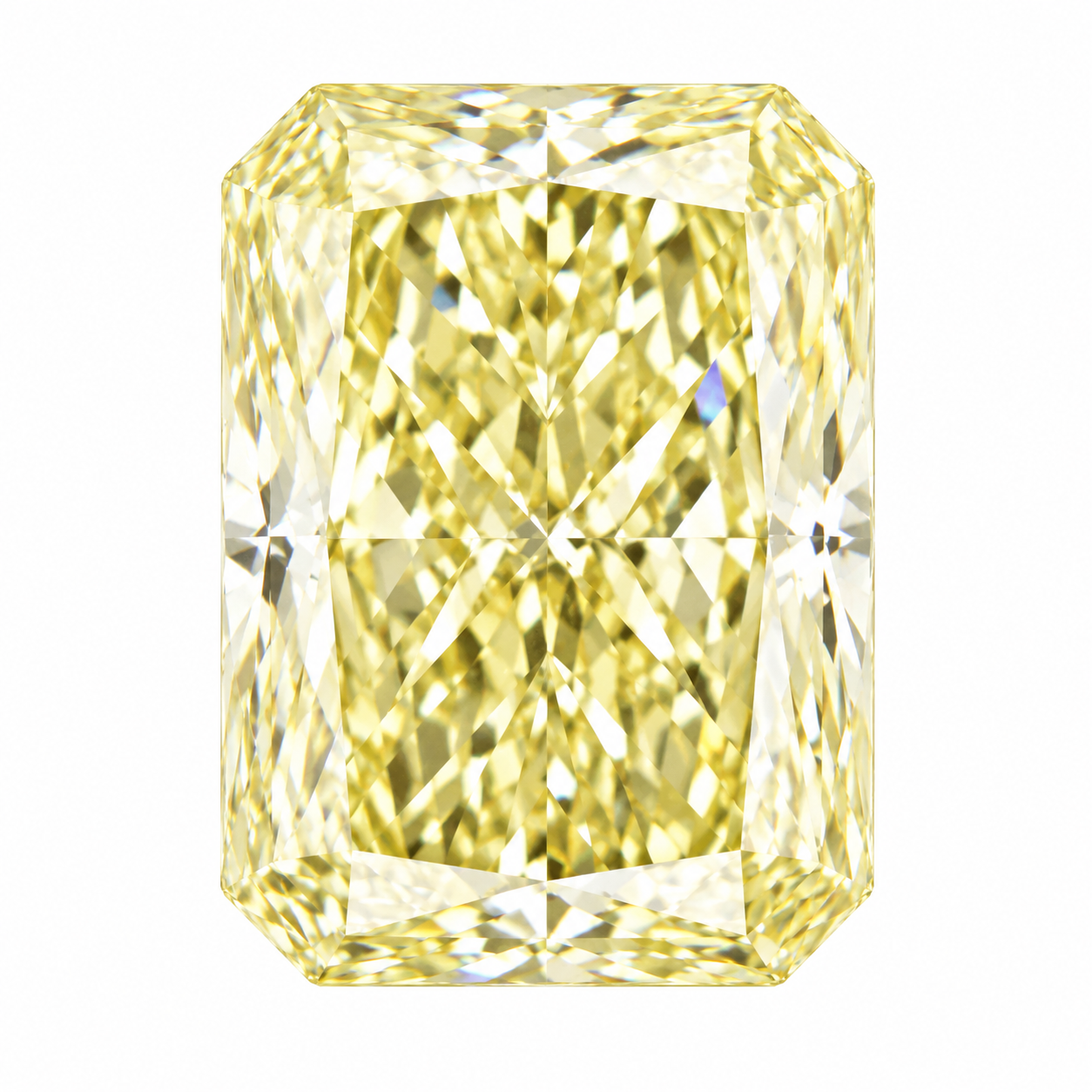 LDC138046 - 1.58 Carat Radiant Fancy Yellow Lab Grown Diamond VVS2 Clarity IGI Certificate #LG797620092