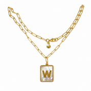 MAYAMAR Mother of pearl initial W (MM-00919)