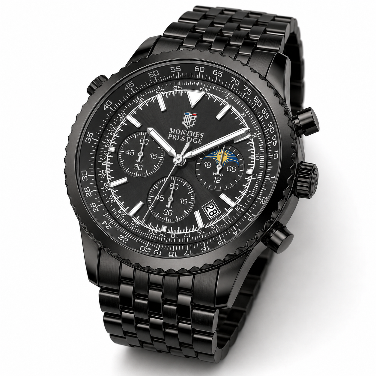Montres Prestige Montres Prestige - Men's Watch - 43.5mm, Black (MPW-0360)