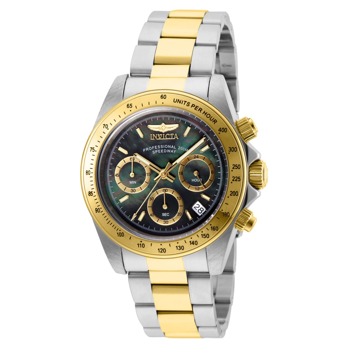 Invicta Connection Men's Watch w/ Mother of Pearl Dial - 39.5mm. Steel. Gold (ZG-28667)