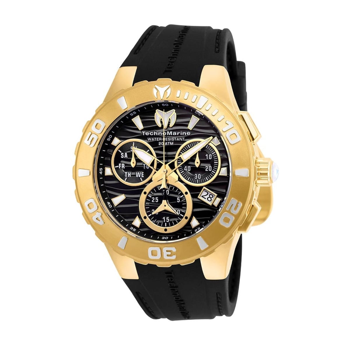 TechnoMarine Cruise Medusa Swiss Ronda Z60 Caliber Men's Watch - 44mm, Black (ZG-TM-115076)