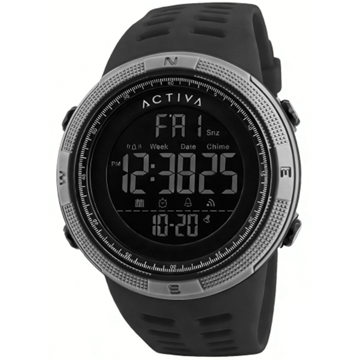 Activa X Invicta DIGITAL ESSENTIALS Digital Men's Watch - 50mm. Black (ACW1915-004)