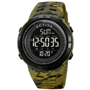 Activa X Invicta Digital Men's Watch - 50mm. Green. Camouflage (ACW1915MC-009)