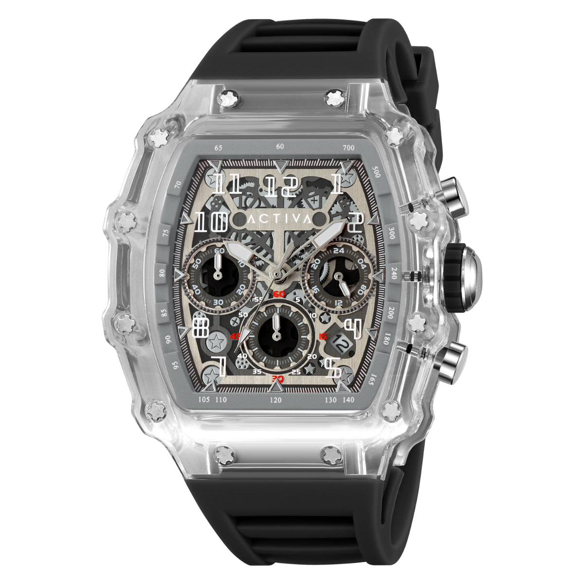 Activa Fury X Invicta Men's Watch w/ Skeleton Dial - 44.3mm, Black (ACW2305-005)