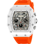 Activa Fury X Invicta Men's Watch w/ Skeleton Dial - 44.3mm, Orange (ACW2305-015)