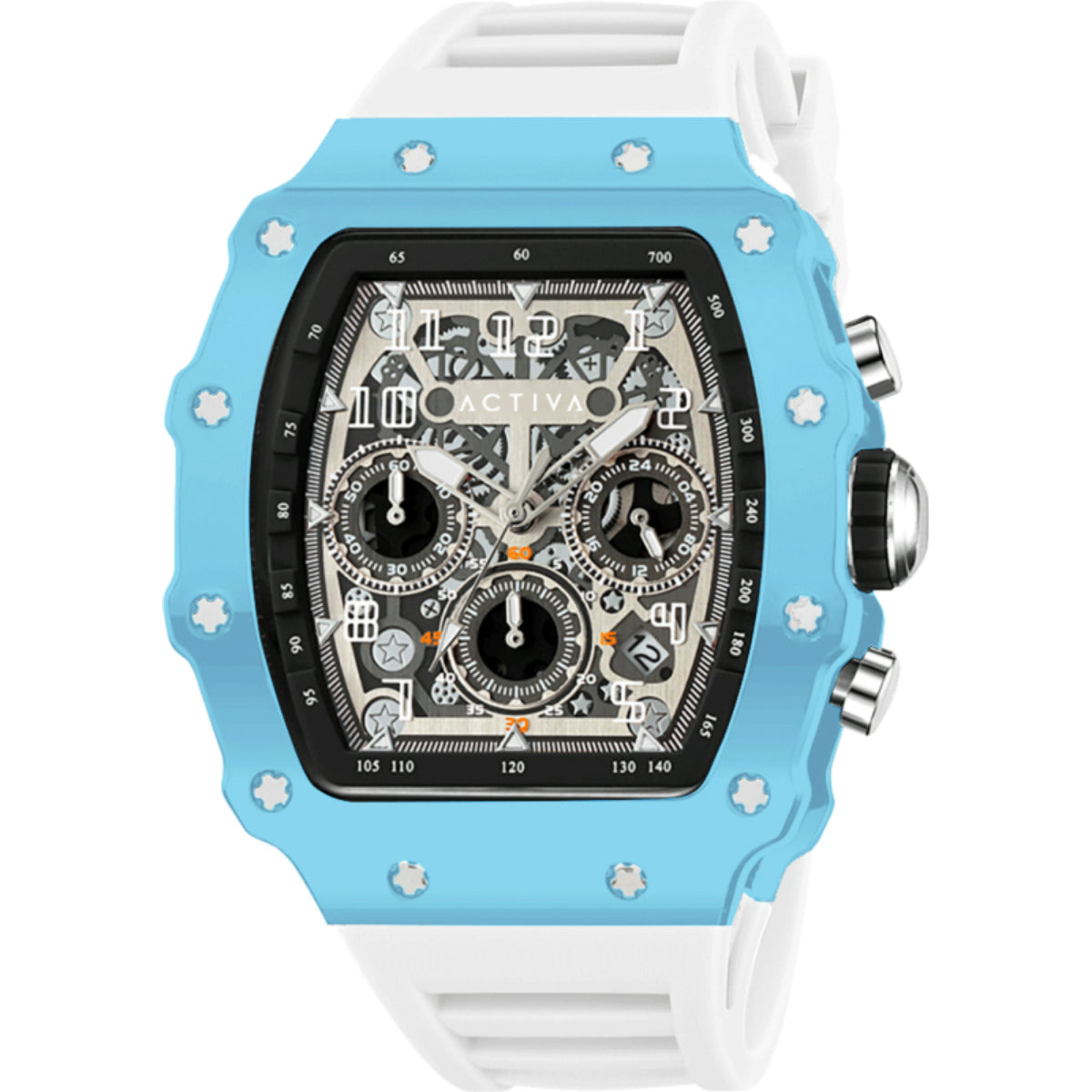 Activa Fury X Invicta Men's Watch w/ Skleton Dial - 44.3mm. White (ACW2305-016)