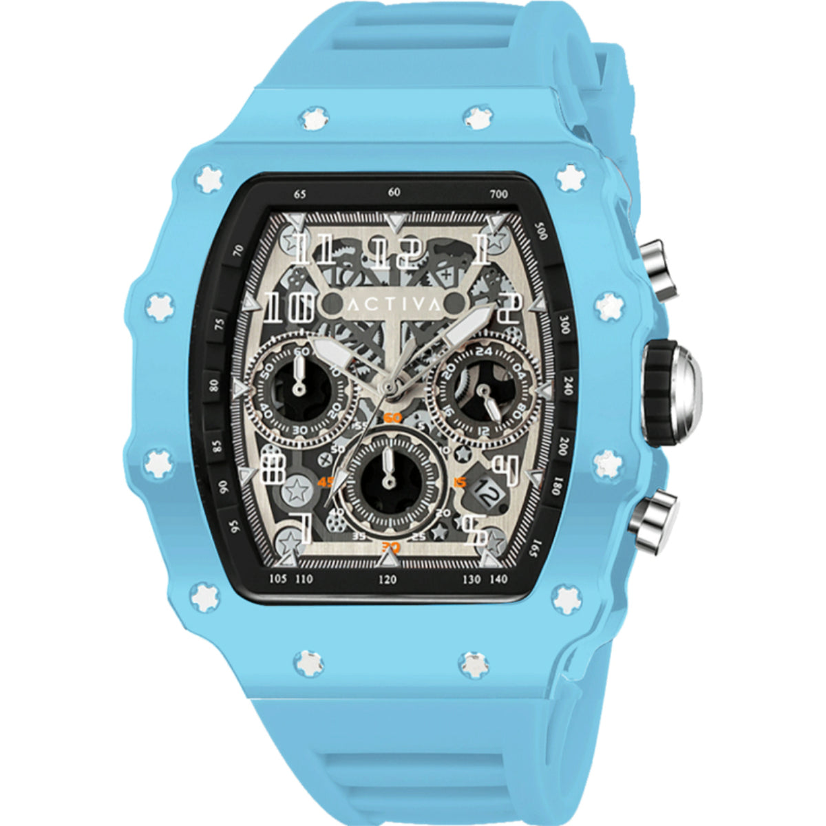 Activa Fury X Invicta Men's Watch w/ Skeleton Dial - 44.3mm, Blue (ACW2305-017)