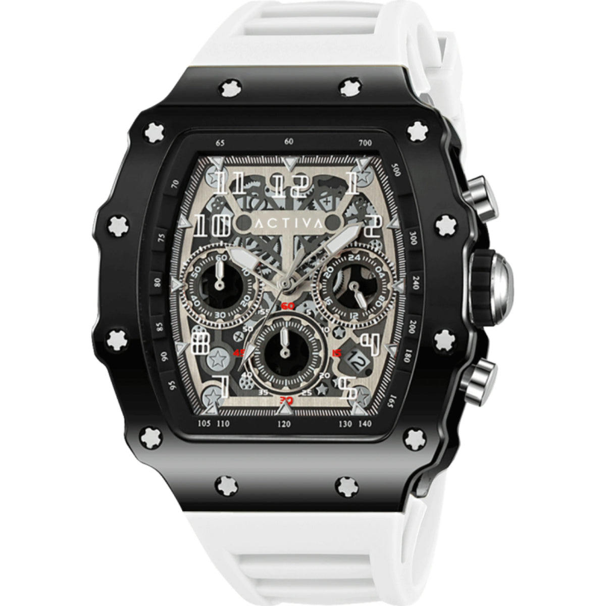 Activa Fury X Invicta Men's Watch w/ Skeleton Dial - 44.3mm, White (ACW2305-018)