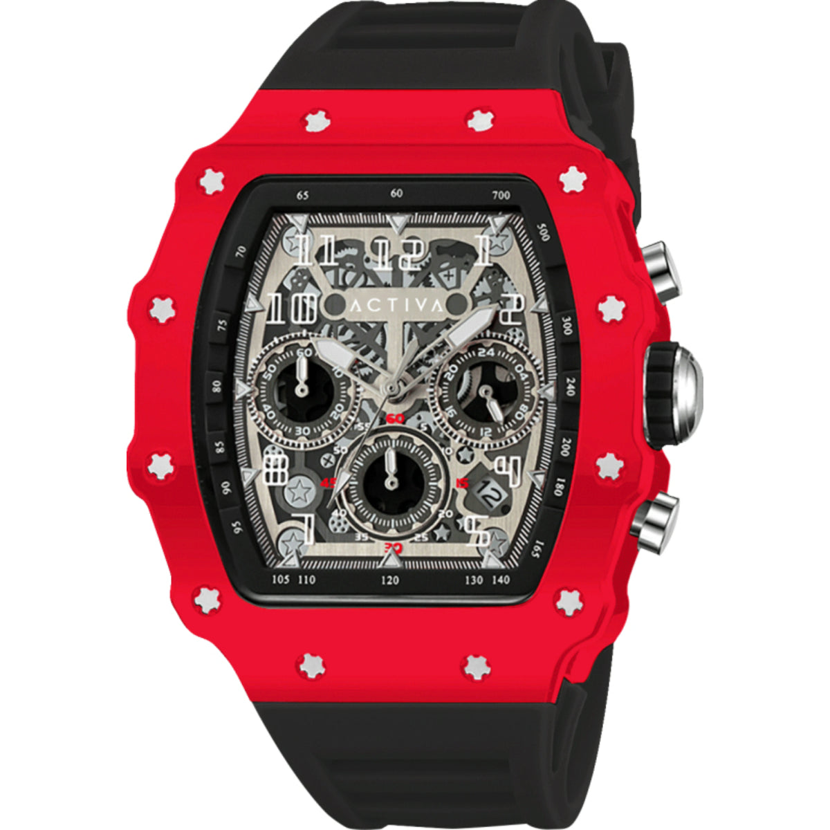 Activa Fury X Invicta Men's Watch w/ Skeleton Dial - 44.3mm, Black (ACW2305-020)