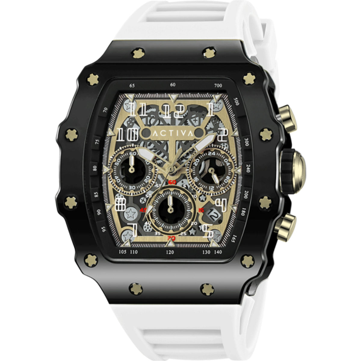 Activa Fury X Invicta Men's Watch w/ Skeleton Dial - 44.3mm, White (ACW2305-029)