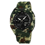 Activa X Invicta Men's Digital Watch - 44.8mm, Camouflage, Green (ACW2328-003)