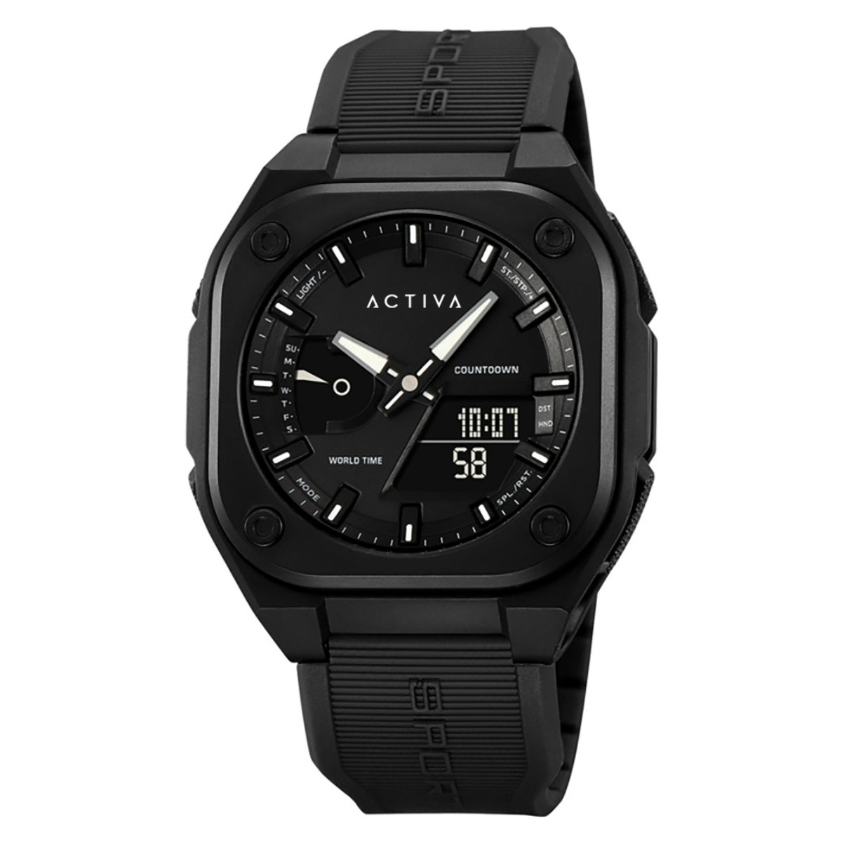 Activa X Kinet Array Invicta Men's Digital Watch - 44.8mm. Black (ACW2328-004)