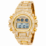 Activa Soluna X Invicta Digital Men's Watch - 51mm, Gold (ACW4019-001)