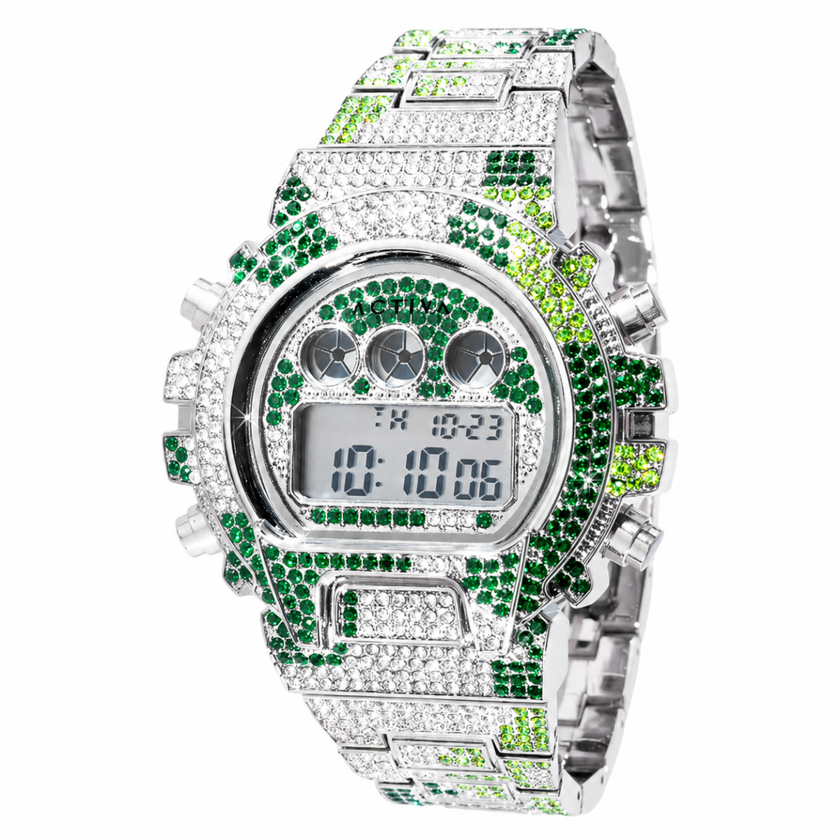 Activa X Invicta Digital Men's Watch - 51mm. Steel (ACW4019-006)