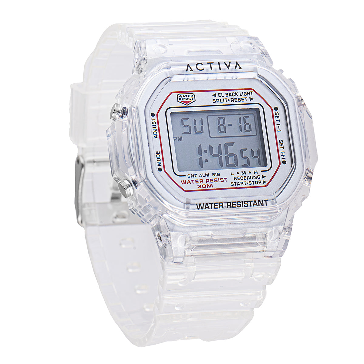 Activa Retro X Invicta Men's Digital Watch - 44.5mm. Transparent (ACW424-005)