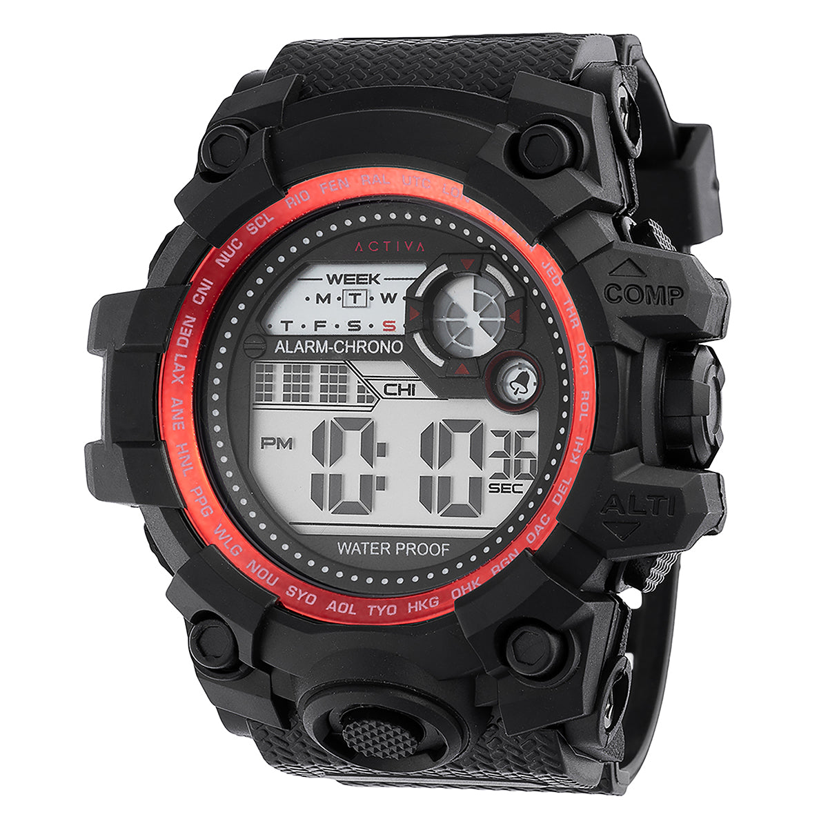Activa X Invicta Men's DigitalWatch - 52mm. Black (ACW430-004)