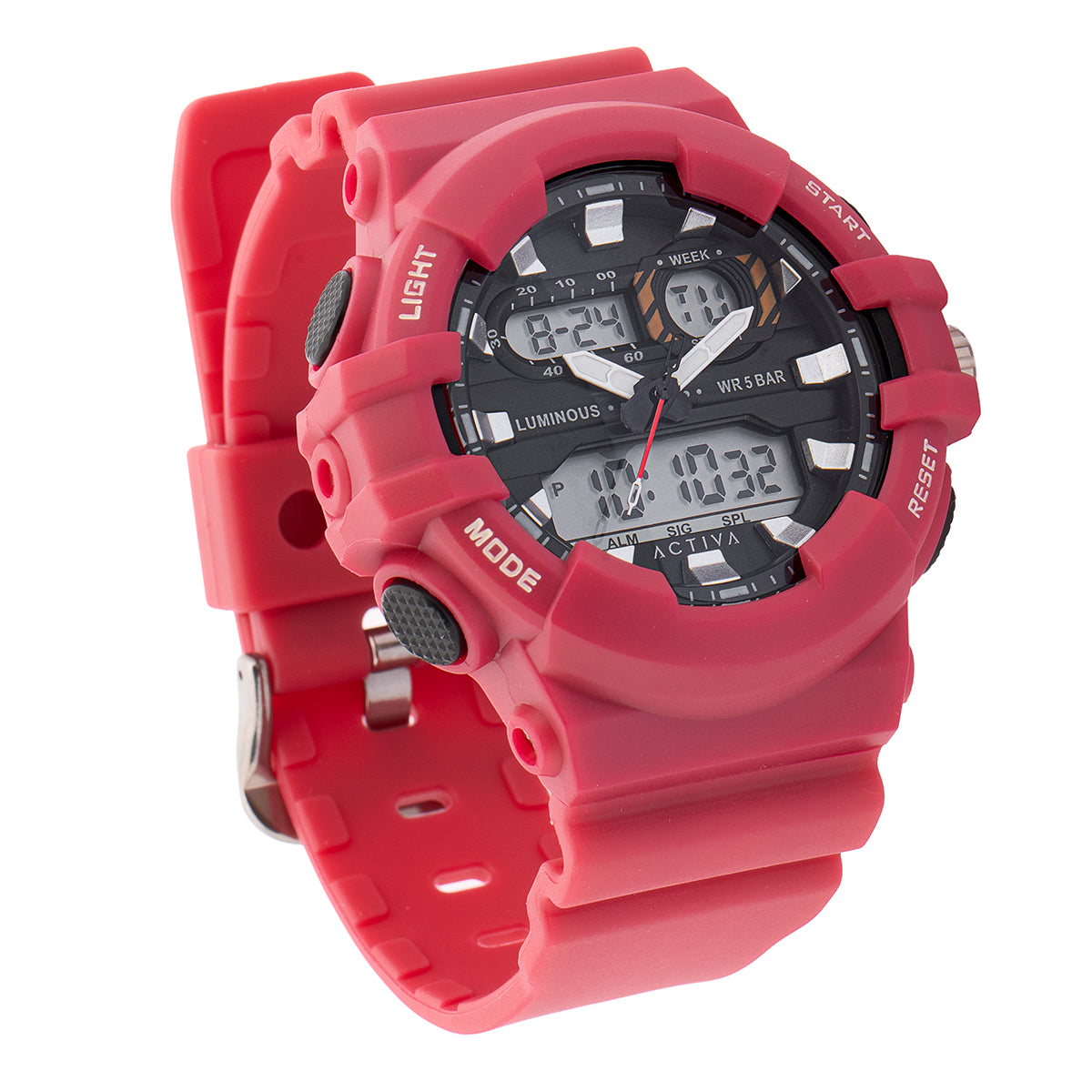 Activa Pixel X Invicta Digital Men's Watch - 50mm. Red (ACW496-006)