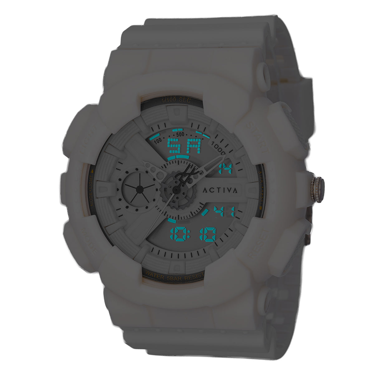 Activa Pixel X Invicta Digital Men's Watch - 50mm. White (ACW498-009)