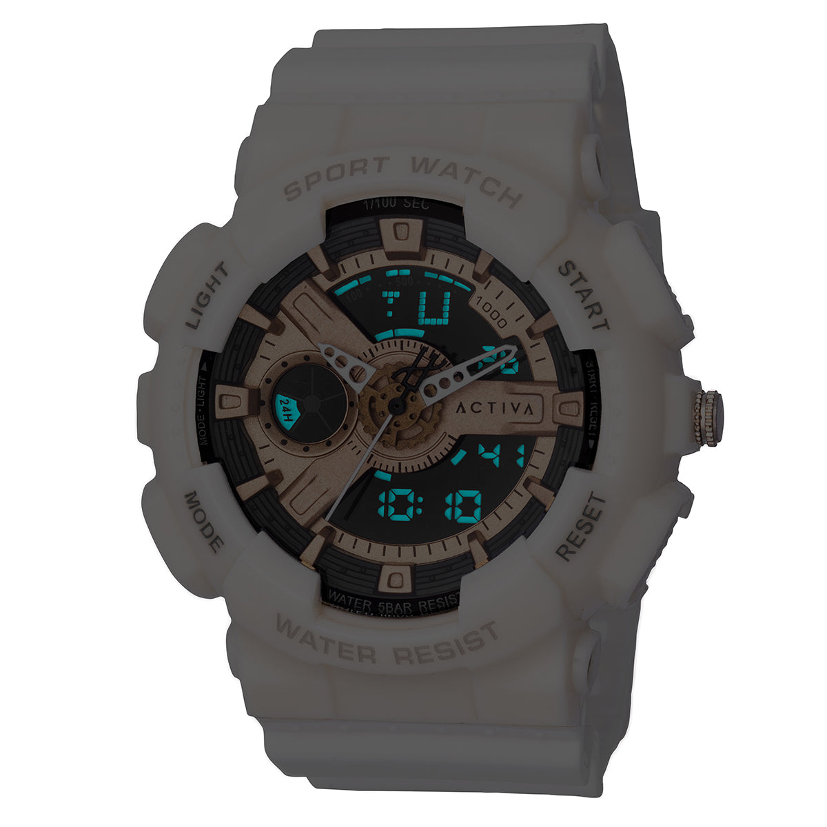 Activa Pixel X Invicta Digital Men's Watch - 50mm. White (ACW499-006)
