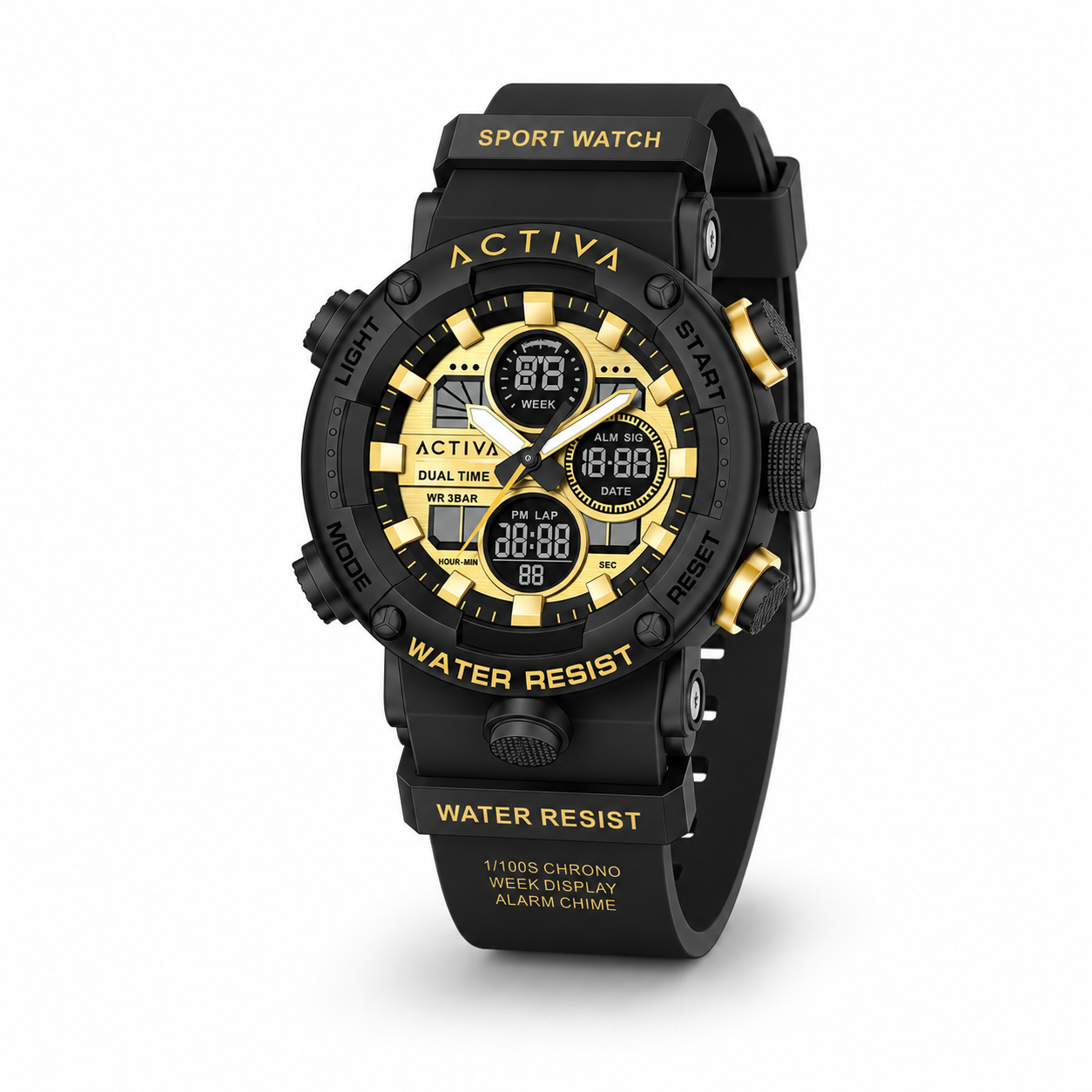 Activa X Invicta Digital Men's Watch - 52mm. Black (ACW8038-001)