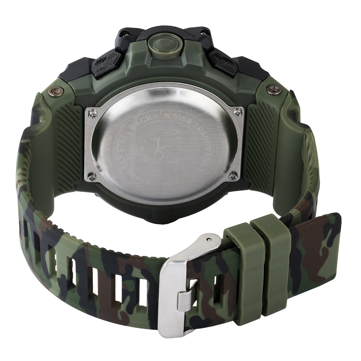 Activa Armour X Invicta Men's Digital Watch - 50mm. Camouflage. Green (ACW8050MC-004)