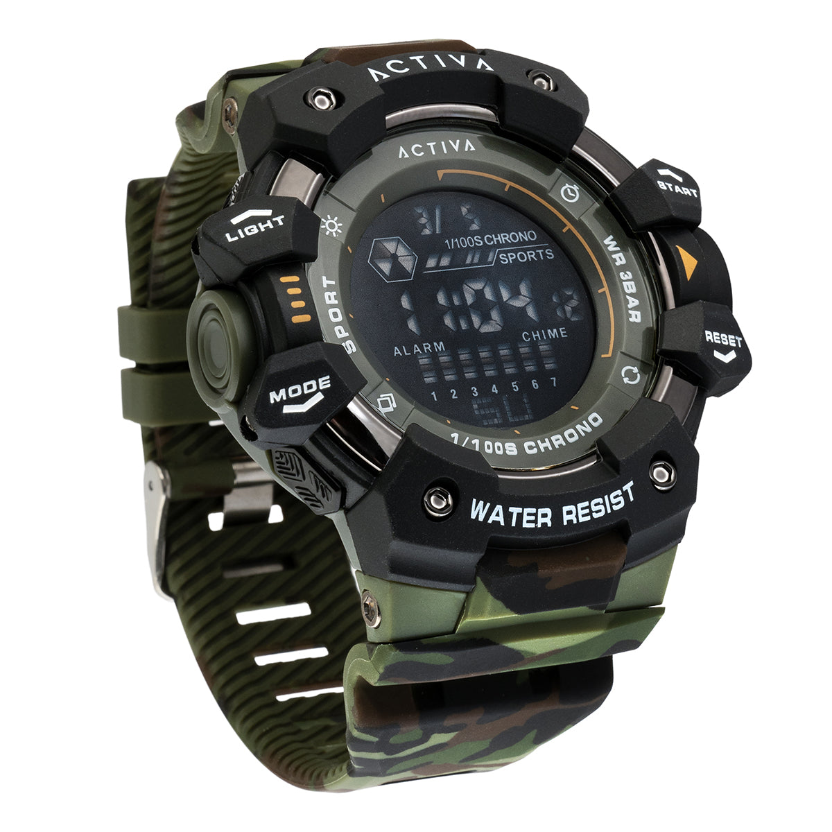 Activa Armour X Invicta Men's Digital Watch - 50mm. Camouflage. Green (ACW8050MC-004)