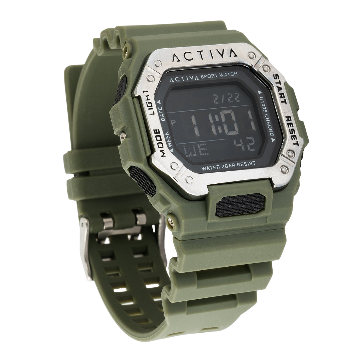 Open Box Activa X Invicta Digital Unisex Watch - 39.5mm, Green (AIC-ACW8059-003)