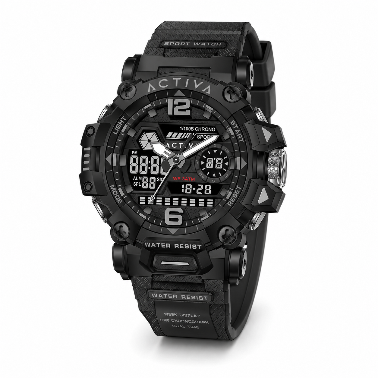 Activa X Invicta Digital Men's Watch - 49mm. Black (ACW8072-001)